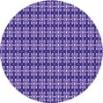 thumbnail image 1 of Ahgly Company Machine Washable Indoor Round Transitional Bright Lilac Purple Area Rugs, 3' Round, 1 of 7