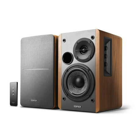 Edifier R1280T Powered Bookshelf Speakers - 2.0 Active Near Field Monitors - Studio Monitor Speaker - Wooden Enclosure - 42 Watts (Best Budget Home Studio Monitors)