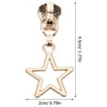 thumbnail image 2 of Worgeous 10pcs Golden Metal Zipper Pulls for DIY Use Reliable and Durable with Wide Applications, 2 of 8