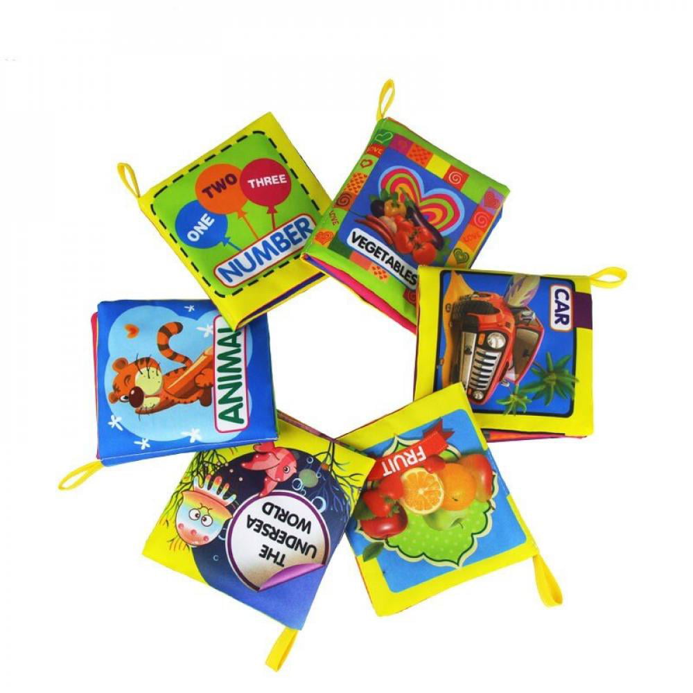 Baby Child Cloth Book Words&Picture Soft Books Intelligence Development Toys New 