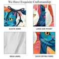 thumbnail image 4 of luoweisi Men's Beach Shorts Quick Dry Swim Trunks with Mesh Lining Cartoon Cat L, 4 of 5