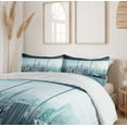 thumbnail image 6 of Ambesonne New York Duvet Cover Sets, Urban Modern City, 2-Queen, Sky Blue, 6 of 7