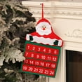 thumbnail image 4 of HYLLai Christmas Velvet Advent Calendar with 24 Pockets, Santa Claus Wall Hanging for Holiday Countdown, Reusable Festive Decor, 4 of 8