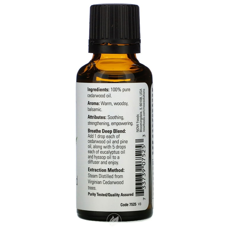 Now Cedarwood Essential Oil 30 Ml – SESA