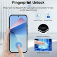 thumbnail image 4 of 2 Packs Screen Protector And 2 Packs Camera Lens Protector For Google Pixel 9 Pro Privacy Screen Protector-6.3 Inch, Compatible With Fingerprint Unlocking, 28 ° Anti Spy Angle,Tempered Glass,Full Cov, 4 of 7