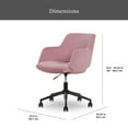 thumbnail image 3 of Better Homes & Gardens Lillian Office Chair, Rose, 3 of 13