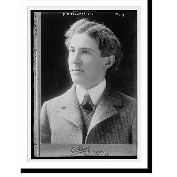 Historic Print, B.B. Tillman, Jr., G. Buck, Washington, D.C..G. Buck, 16" x 20"