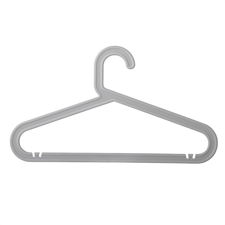 10 PCS Clothes Hangers Heavy Duty Smooth Plastic Coat Hanger for Laundry  Closet Durable Coat and Clothes Hangers Velvet Clothes Hangers Premium Clothes  Hangers Durable Tubular Shirt Hanger Gray 