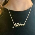 thumbnail image 3 of Collar inspirado en la firma de la cantante Taylor, regalo para fanáticos de la música, todo bien, Folklore SWIFTIE, traje de joyería Fearless, 3 of 4