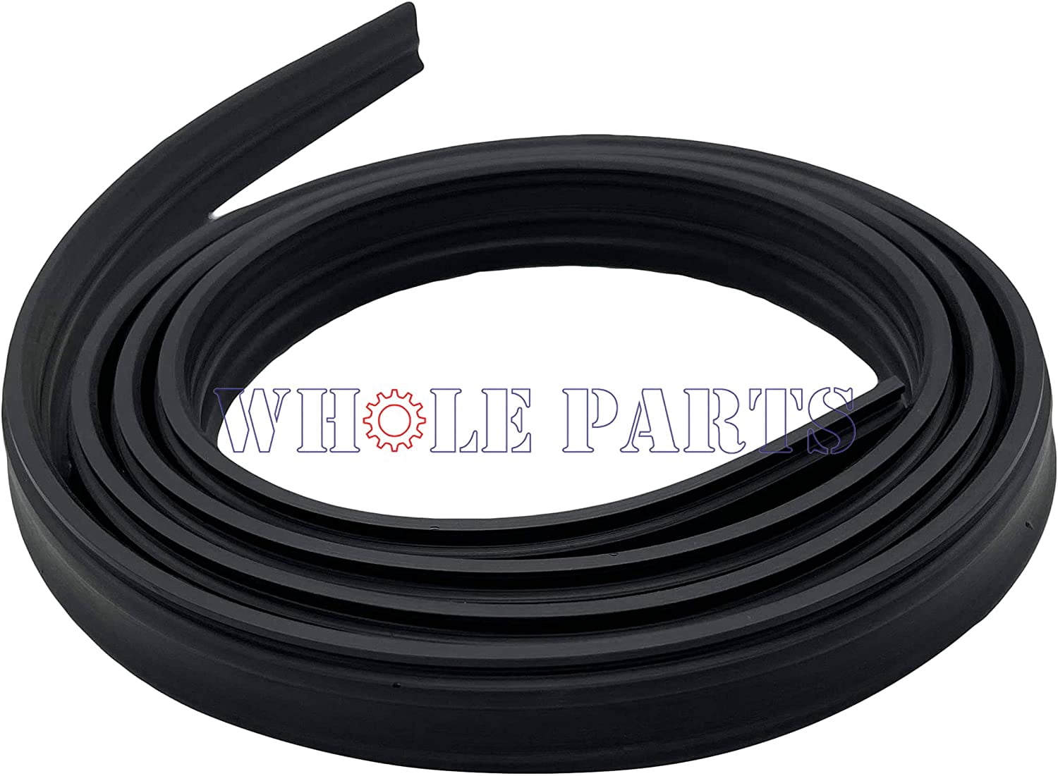 Whole Parts Dishwasher Door Gasket (Black) Part #WP9743590  - Replacement & Compatible With Some Whirlpool Dishwashers