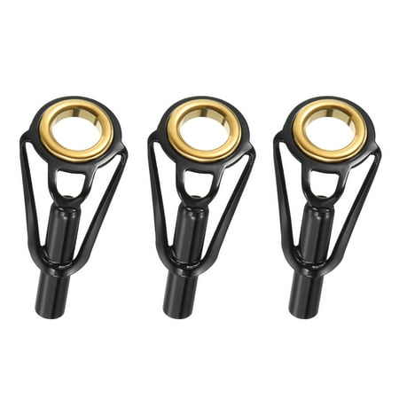 3mm Tube Dia Fishing Rod Tips Repair Kit Stainless Steel Ring Guide 3 Pack
