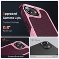 thumbnail image 4 of JTCASES for iPhone 7 Case, Hybird PC TPU Anti-slip, Shockproof  Bumper, Military Drop Resistant, Rugged Heacy Duty Full Body Protective Shell for iPhone 7, Slim Fit for Girls Men, Rose, 4 of 8