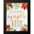thumbnail image 2 of Loreth, Lanie 15x18 Black Modern Framed Museum Art Print Titled - Holiday Kiss I, 2 of 5