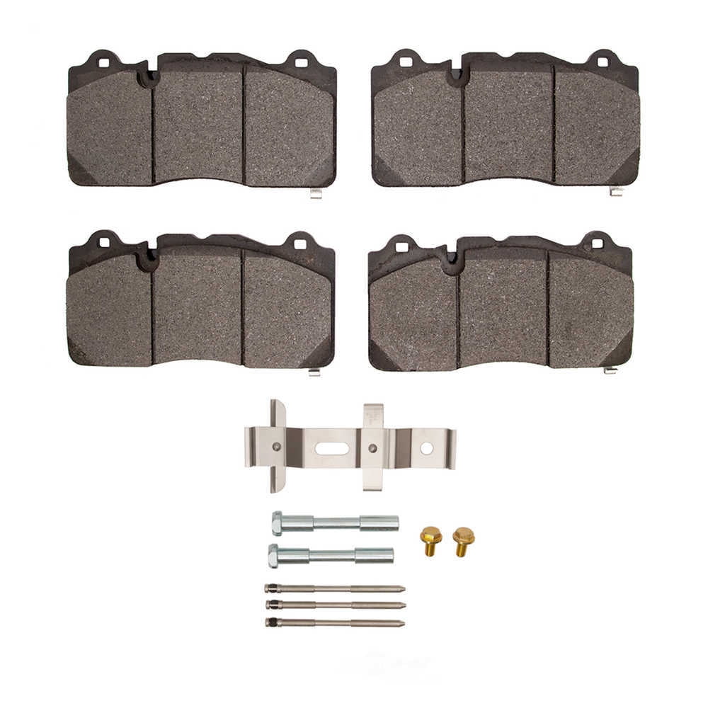 Dynamic Friction Company 1551-1835-01 DFC 5000 Advanced Brake Pads - Low Metallic and Hardware Kit