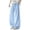 #064-Light Blue, variant on Men's Solid Color Wide Leg Casual Pants Dopamine Ice Silk Drape Long Pants