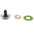 thumbnail image 3 of 10 piezas de 16~24 mm de nariz de plástico transparente de seguridad de colores con arandelas y purpurina Verde claro, 3 of 9