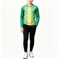 thumbnail image 5 of Kids Goalkeeper Uniform, Multicolor Long Sleeve Football Training Set, Soccer Goalie Jersey & Pants For Boys & Girls Green 7-8 Years, 5 of 5