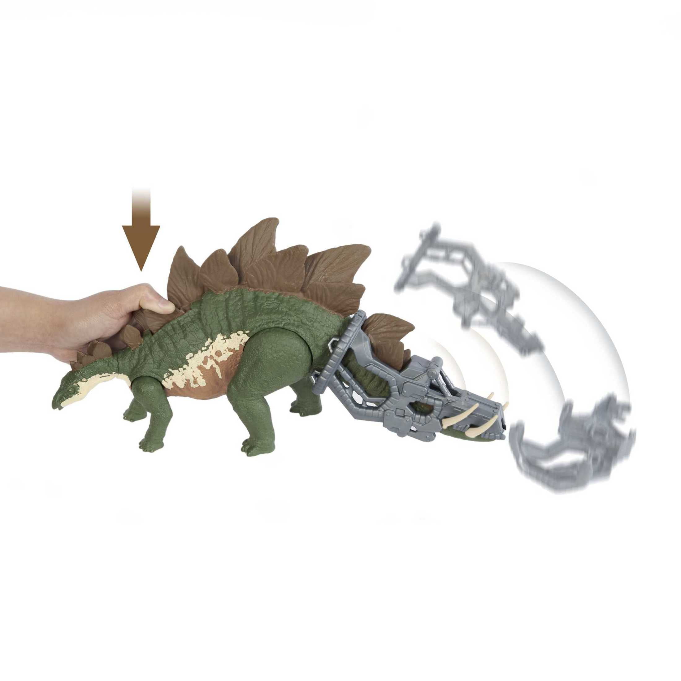 Jurassic World Mega Destroyers Stegasaurus Dinosaur Action Figure with Attack Feature