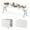 White, variant on Demi Bonn 8 ft Portable Folding Table 350S Fold-in-Half Table with HDPE Tabletop fordoor Outdoor, Plastic Dining Picnic Party Camping Table, White