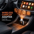 thumbnail image 4 of 2 in 1 Wireless CarPlay & Android Auto Adapter, Plug & Play, No Delay & Fast, for Apple iPhone iOS 10+ & Android 11+, Convert Wired to Wireless for 1000+ Cars, USB-A/Type-C Port with 8730E Chip, 4 of 7