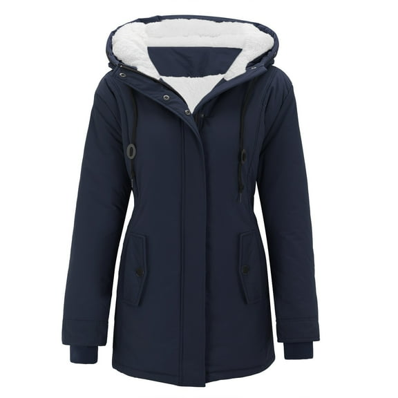 Women Plus Size Winter Overcoat Women's Jacket Thick Outwear Lined Hooded Coat Warm Trench Women's Coat Designer Wool Coats for Women Winter Rain Jacket Women Long down Winter Coat Hot Clothes Women