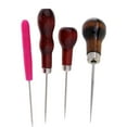 thumbnail image 1 of 4Pcs Leather Sewing Awl Wood Handle Drillable Awl Pin Punching Stitching Overstitch Sewing, 1 of 3