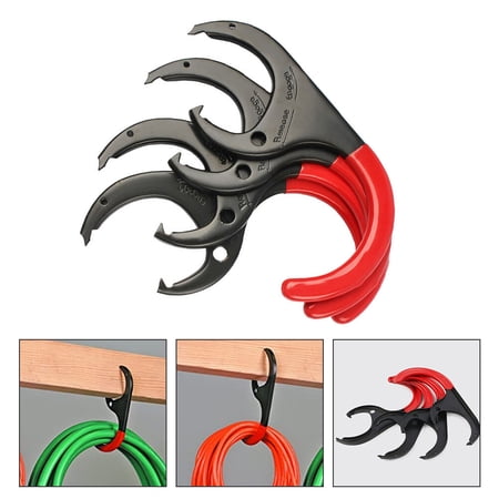 RENACLIPY 4Pcs Heavy Duty Garage Hooks Metal Plastic for Ceiling Storage and Tool Organization 11.8X3.9X0.4in