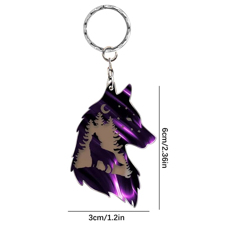小物 GOD SIZE KEY CHAIN TWIN GARGOYLES [WOLF] KEY CHAIN TWIN
