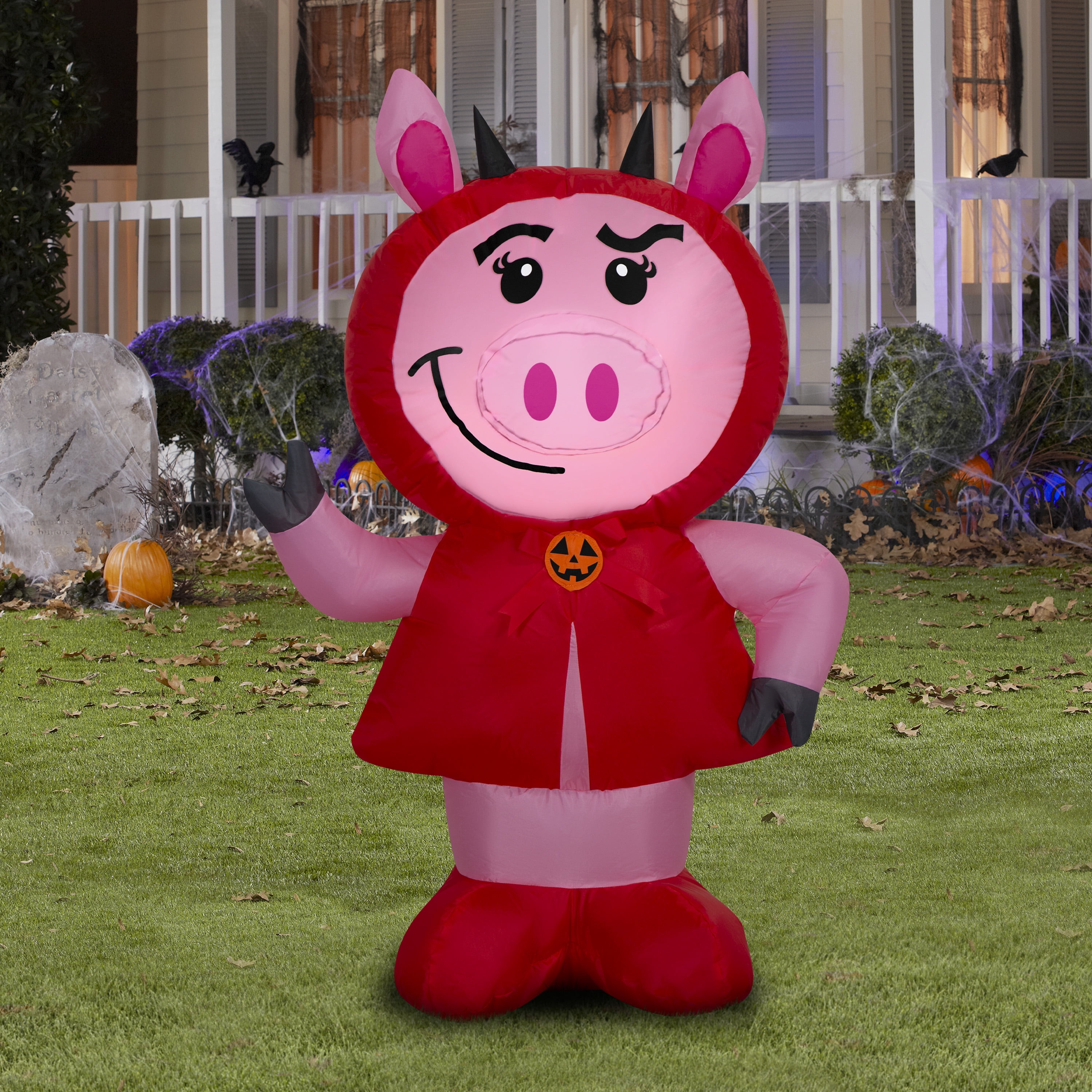 Deviled Ham Airblown Yard Inflatable, Multicolor, 3.5', Halloween by Way To Celebrate