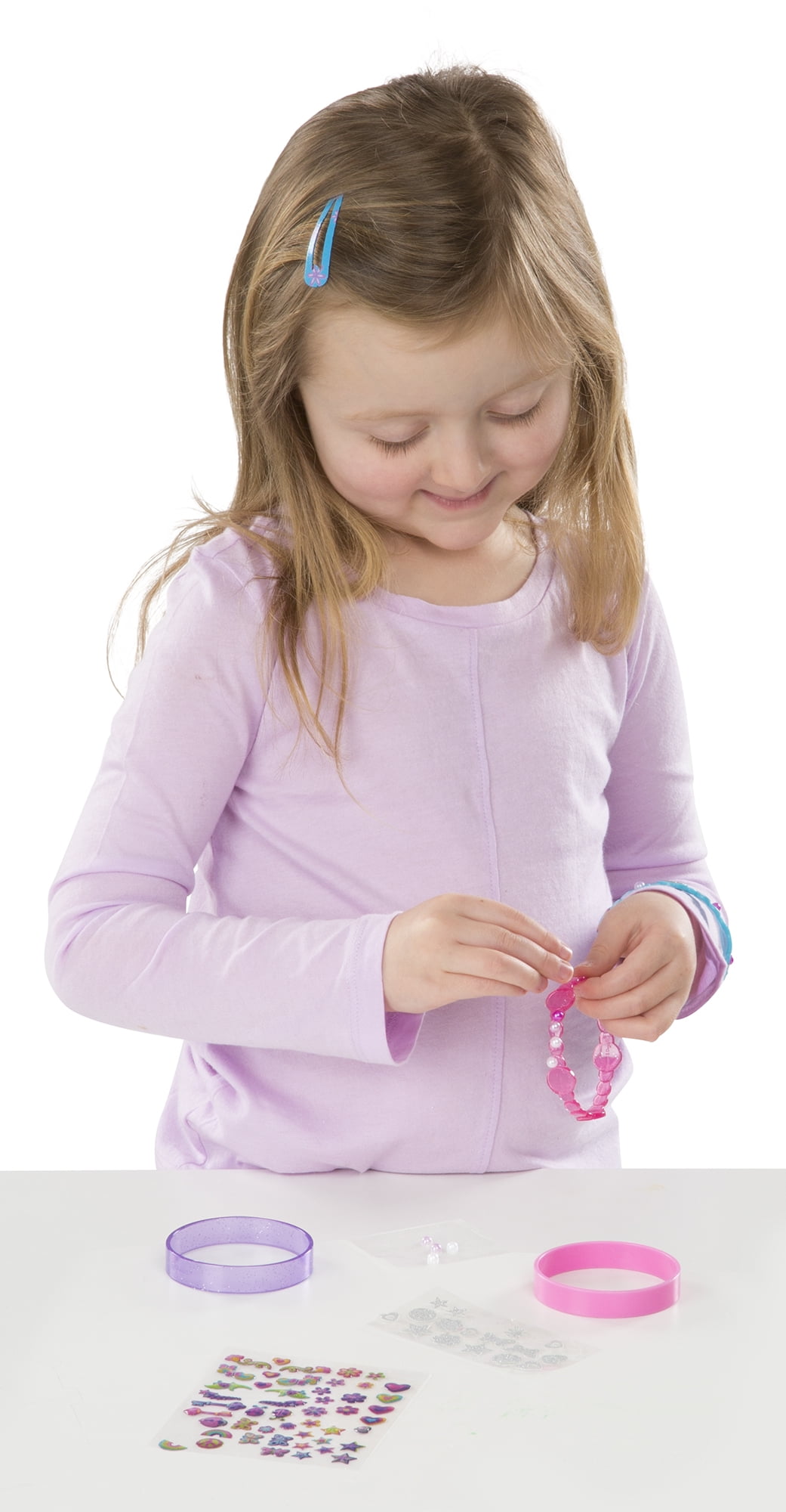 Melissa & Doug Design-Your-Own Bangles Bracelet-Making Set (Makes 4 Bangles)