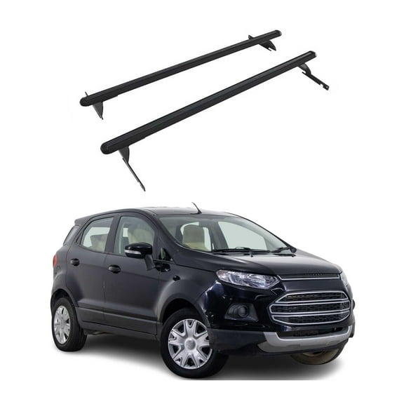 Trunk Bed Carrier Roof Racks Cross Bars for Ford EcoSport 2013-2017 Black 2Pcs