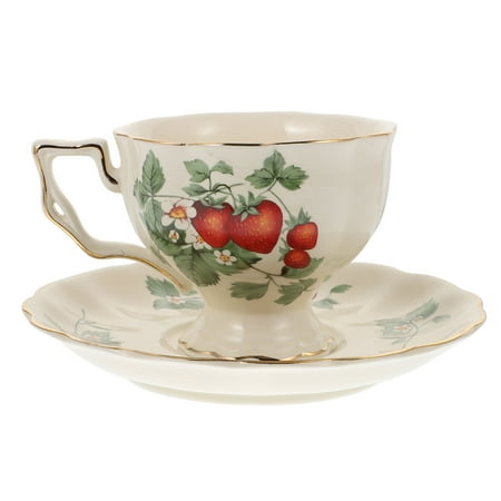

1 Set European Style Ceramic Coffee Cup Delicate Tea Cup Set (Assorted Color)
