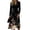 Black, variant on Womens Summer Casual Midi Maxi Dresses Spring Fall Plus Size V Neck Flowy a Line Dress Maxi Dress for Wedding Guest, Graduation, Party