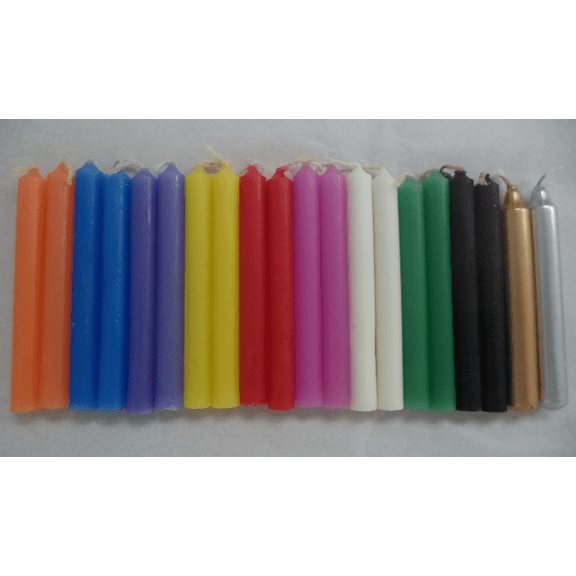 Spell Candles 4" – Deluxe Set of 20 | Mixed Colors | Unscented Ritual & Ceremony Candles