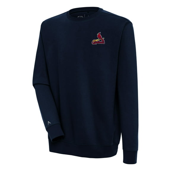 Men's Antigua  Navy St. Louis Cardinals Victory Pullover Sweatshirt