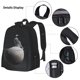 thumbnail image 3 of Balery Astronaut Sitting On Mercury Planet Mochila Escolar 3 en 1 para Niños - Mochila Resistente con Lonchera Térmica y Estuche - Mochila Escolar para Niños y Niñas, 3 of 7