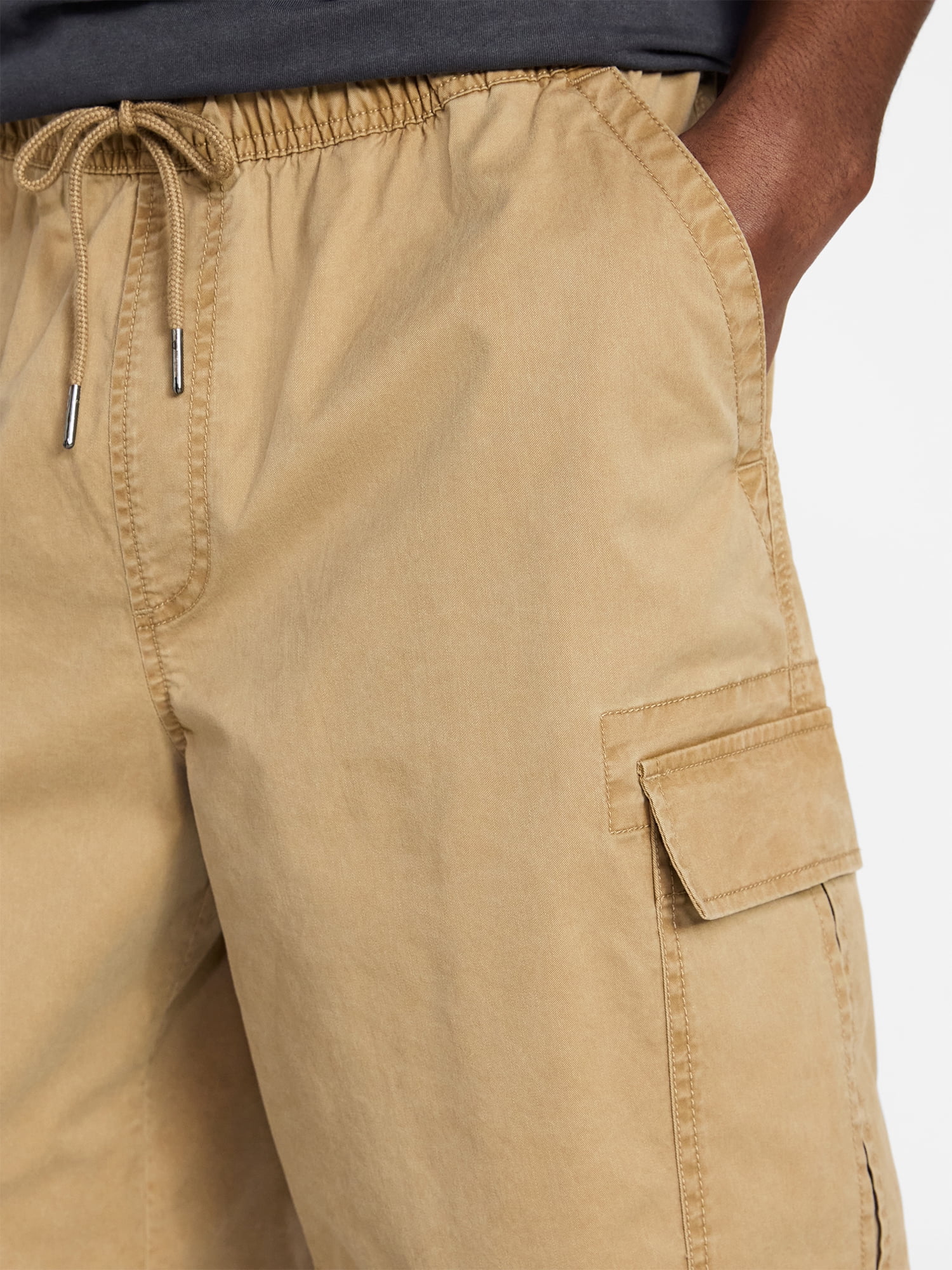 No Boundaries Twill Cargo Shorts, 10" Inseam, Men's XS-5XL