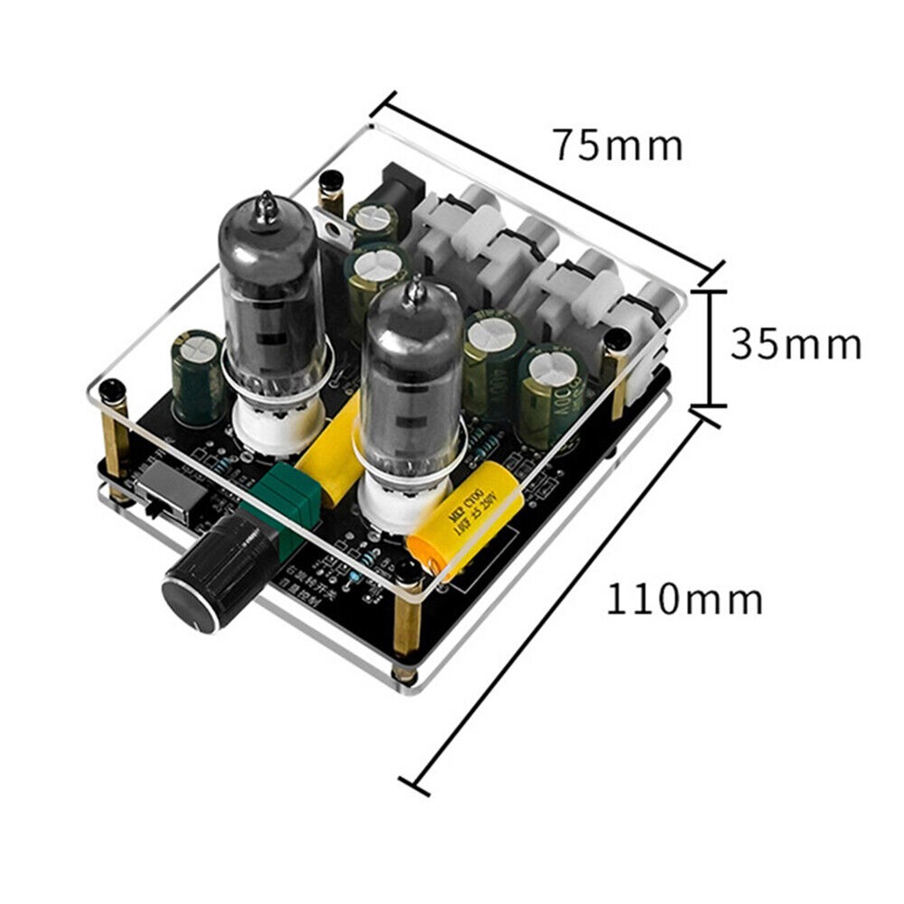 Upgraded 6K4 Tube Preamplifier Amplifier HiFi Tube Preamp Audio Sounds Amp Board