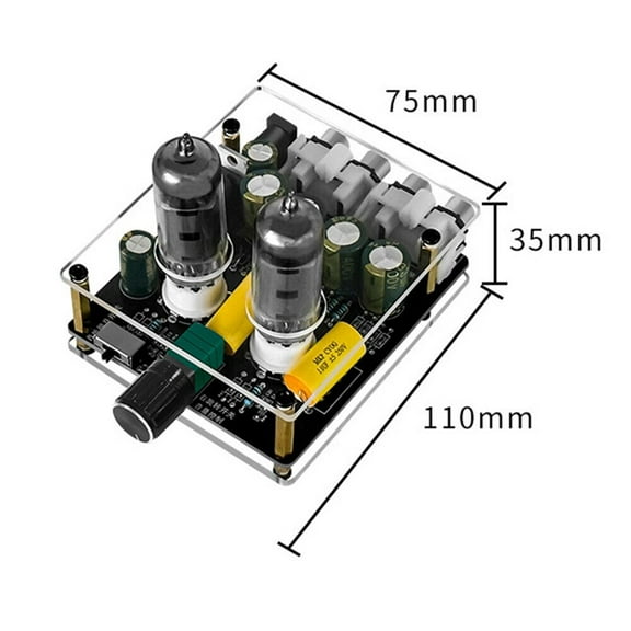 Upgraded 6K4 Tube Preamplifier Amplifier Adjustable Hifi Tube Preamp Audio Speaker Sounds Amp Board Home Theater Diy Dc12-16V Smile Home