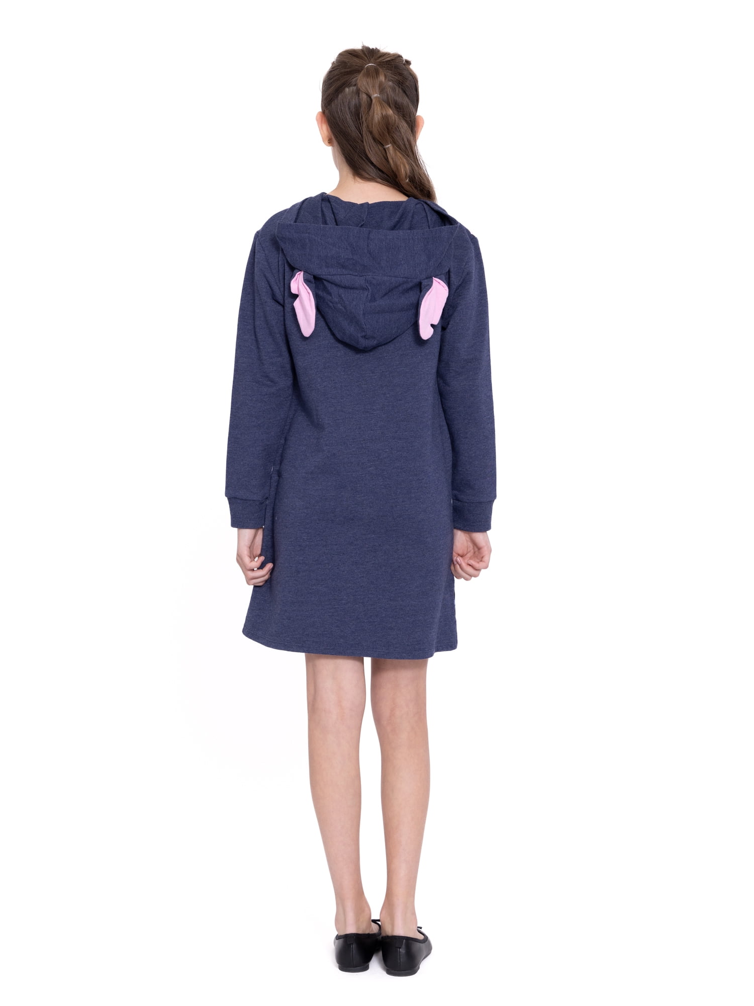 Stitch Girls Hooded Long Sleeve Cosplay Dress, Sizes 4-12