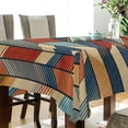 thumbnail image 5 of Yayeee Tablecloths 54" x 54" Rectangle Wrinkle Resistant Party Table Cover, Beige Geometric, 5 of 8