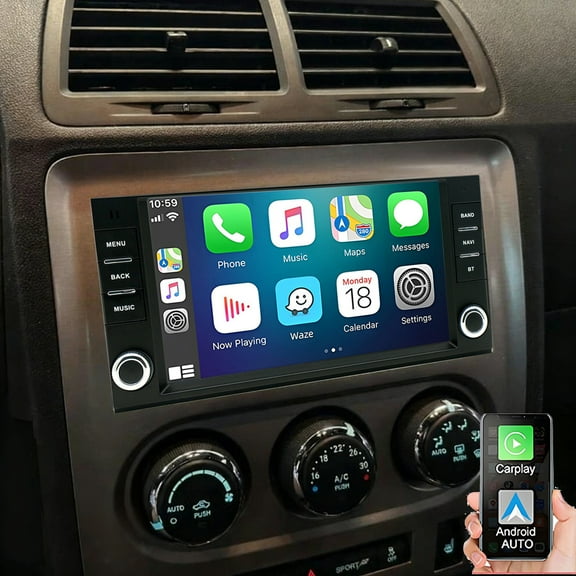 Gsuatey Android 13 Car Stereo Radio for Dodge Challenger 2008-2014, 7 Inch Touch Screen Stereo with Carplay Android Auto, Support GPS WiFi FM Bluetooth AHD Backup Camera 2 32G