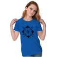 thumbnail image 4 of Compass Diamond Symbolic Spiritual Womens Fitted Plus Size Graphic Tee Brisco Brands 3X, 4 of 5