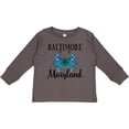 thumbnail image 3 of Inktastic Baltimore Maryland Vacation Blue Crab Boys or Girls Long Sleeve Toddler T-Shirt, 3 of 5