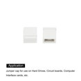 thumbnail image 4 of Unique Bargains 2.54mm Closed Short Circuit Cap Jumper Cap Blocks Connector, White 10 Pack, 4 of 4