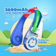thumbnail image 3 of Ventilador de cuello Kidi Kids, sin aspas, 2600 mAh, recargable, 4 velocidades, 3 of 7