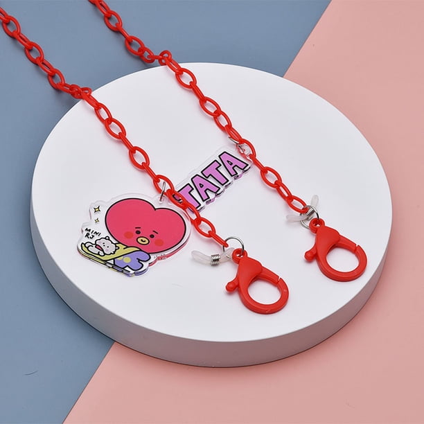 XiaoboACC BTS BT21 Cute SHOOKY KOYA Mask Strap Lanyard Glasses Chain Collarpangjing