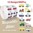 thumbnail image 3 of 500 Pcs/Roll Vehicle Stickers Cartoon Construction Vehicle Decals Car Stickers For DIY Craft Reward, 3 of 7