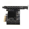 thumbnail image 1 of Card, LED Indicator Light Boot System Disk PCIE To  Expansion Card 8 Port 6Gb/s Bus Bandwidth Easy To Expand  For  For Desktop PC, 1 of 8
