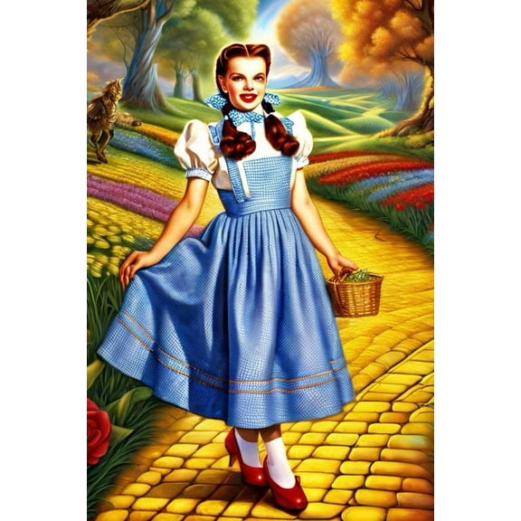 The Wizard of Oz Diamond Painting, 5D DIY Full Round Diamond Art Set, Room Decoration Bedroom Decor Gift